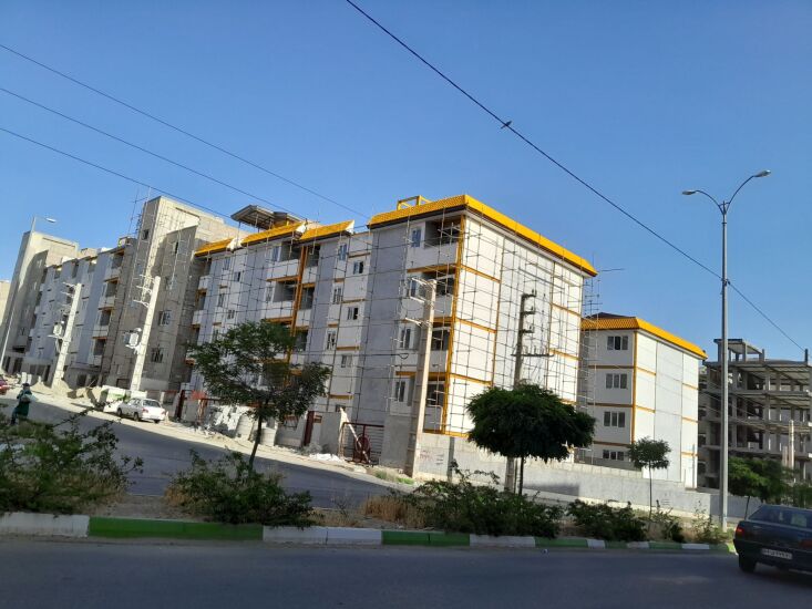 اجرای پیشانی آپارتمان مسکونی