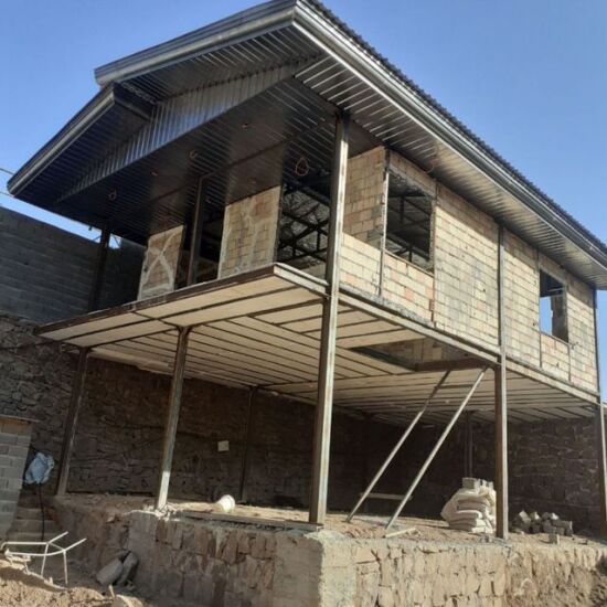 اجرای سازه سقف شیروانی ویلایی