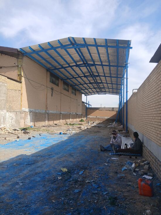 اجرای سوله با دیوار جداکننده